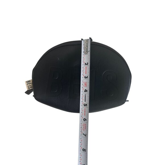 BEIS Black Logo Small Cosmetic Travel Zip Bag - Picture 2 of 7